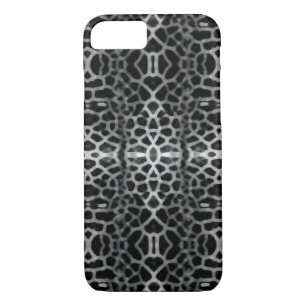 Black and white mesh pattern iPhone 8/7 case
