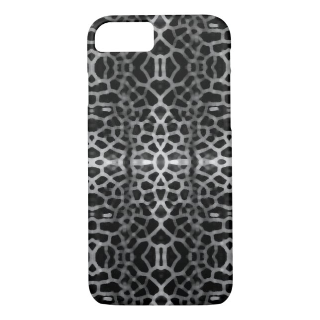 Black and white mesh pattern Case-Mate iPhone case (Back)