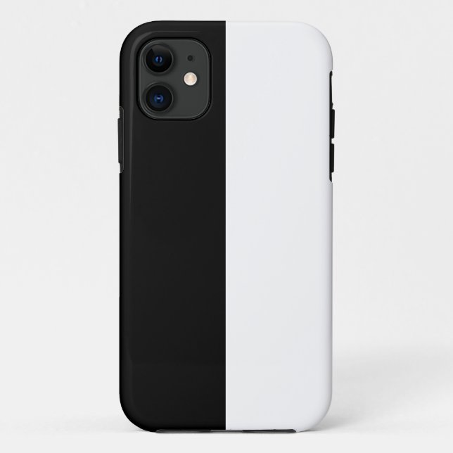 Black And White Middle Customise This Case-Mate iPhone Case (Back)