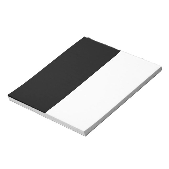Black And White Middle Customise This Notepad (Rotated)