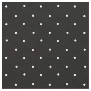 Black and White Mini Polka Dot Pattern Fabric