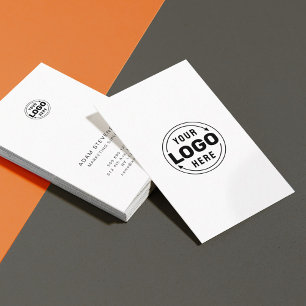 Black and White Minimal Individual Business Card