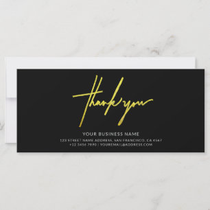 Black and White Minimal Thank You Gift Certificate