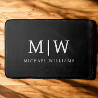 Black and White Minimalist Modern Monogram