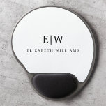 Black and White Minimalist Modern Monogram Gel Mouse Mat<br><div class="desc">Introducing our Black and White Minimalist Modern Monogram Collection: Embrace simplicity and sophistication with our minimalist designs, curated to elevate your style effortlessly. Crafted with a keen eye for modern aesthetics, this collection features sleek black and white designs accentuated by personalised monograms. From chic stationery to versatile accessories, our collection...</div>
