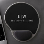 Black and White Minimalist Modern Monogram Gel Mouse Mat<br><div class="desc">Introducing our Black and White Minimalist Modern Monogram Collection: Embrace simplicity and sophistication with our minimalist designs, curated to elevate your style effortlessly. Crafted with a keen eye for modern aesthetics, this collection features sleek black and white designs accentuated by personalised monograms. From chic stationery to versatile accessories, our collection...</div>