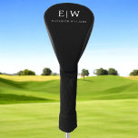 Black and White Minimalist Modern Monogram Golf Head Cover<br><div class="desc">Introducing our Black and White Minimalist Modern Monogram Collection: Embrace simplicity and sophistication with our minimalist designs, curated to elevate your style effortlessly. Crafted with a keen eye for modern aesthetics, this collection features sleek black and white designs accentuated by personalised monograms. From chic stationery to versatile accessories, our collection...</div>