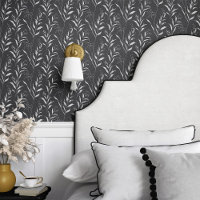 Black and White Minimalist Vine