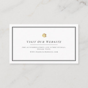 Black and white minimalist website Insert card