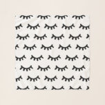 Black and white modern abstract cute eyes pattern scarf<br><div class="desc">Black and white abstract eyes pattern scarf.</div>