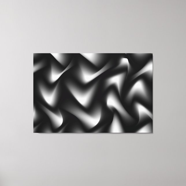 Black and White Modern Abstract Gallery Print (Front)