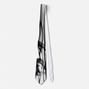 Black and white modern and unique tie