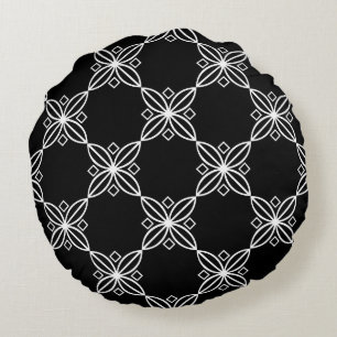 Black And White Modern Art Deco Pillow