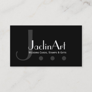 Black and White Modern Business Card Template