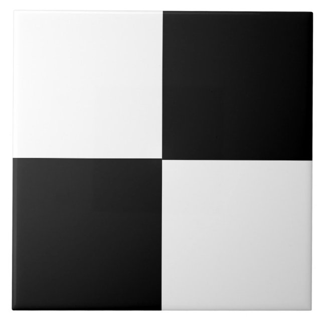 Black and white modern design tile (Front)
