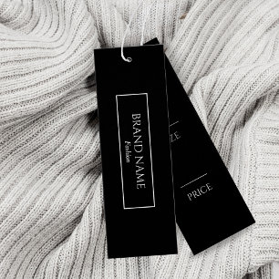 Black and white Modern Hang Tags