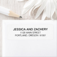 Black and White Modern Minimalist Font Wedding