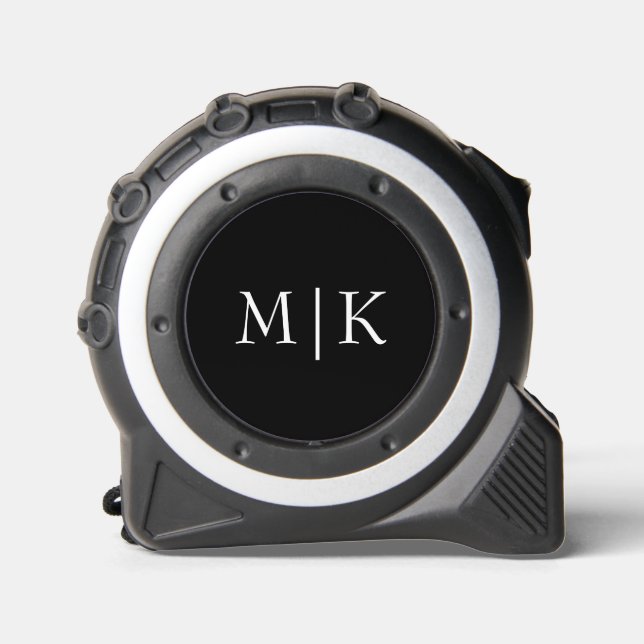 Black and White | Modern Monogram 1 (Front)