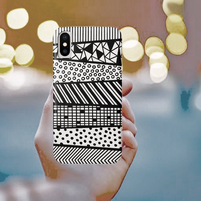 Black and white - modern pattern Case-Mate iPhone case (Creator Uploaded)