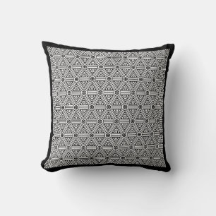 black and white modern  pillow