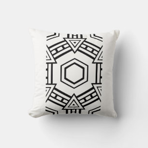black and white modern  pillow