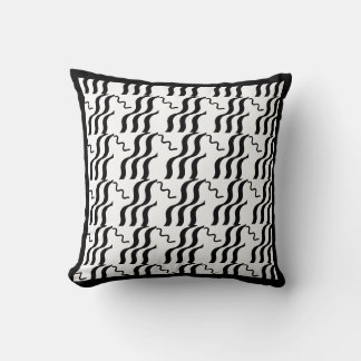 black and white modern  pillow