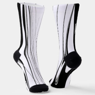 Black and White Modern Socks