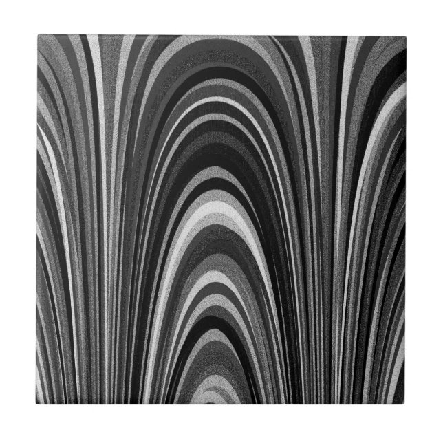 Black and White Modern Tile (Front)