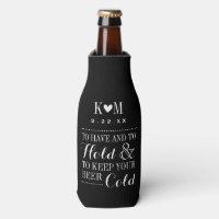 Black and White Modern Wedding Monogram