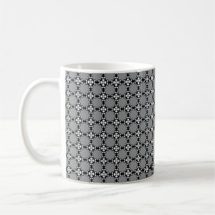 Black and White Mosaic Coffee Mug
