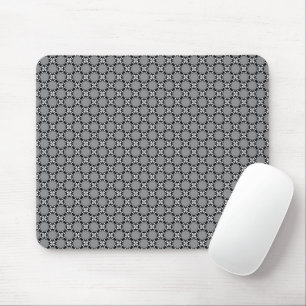 Black and White Mosaic Mouse Mat