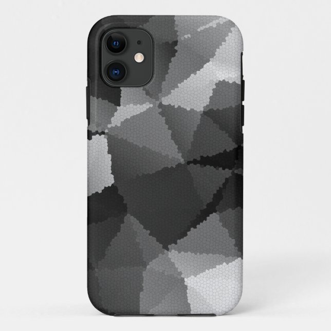 Black and white mosaic pattern Case-Mate iPhone case (Back)