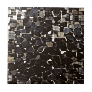 Black and white mosaic tile