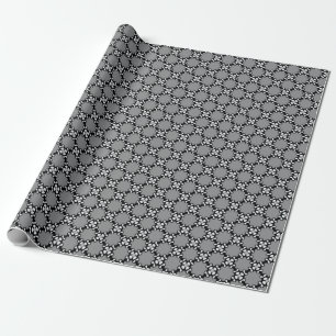 Black and White Mosaic Wrapping Paper