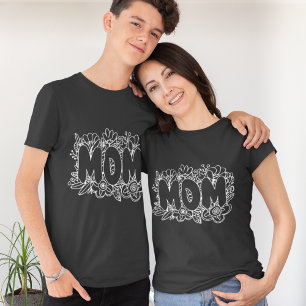 Black and white mother's day  T-Shirt