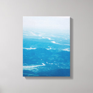 black and white mountain canvas print