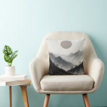 Black and White Mountain Landscape