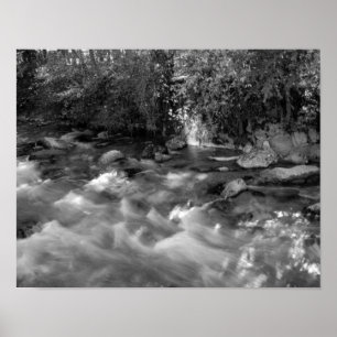 Black and white "Mountain River" posters