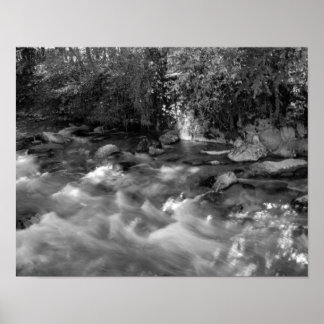 Black and white "Mountain River" posters