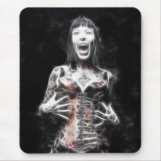 black and white mouse mat