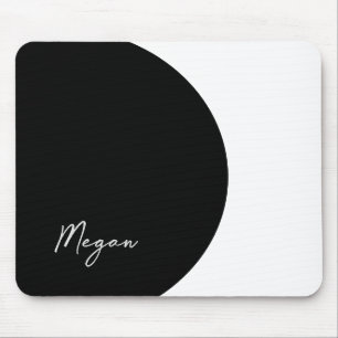 Black and White Mousepad