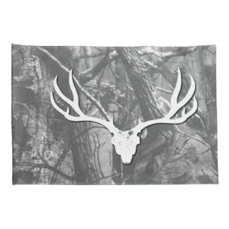 Black and White Mule Deer Pillow Cases