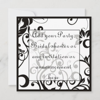 Black and White Multi purpose Invitation