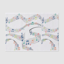 Black and White music note Pattern musician