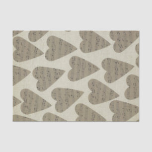 Black and White music note Pattern musician Tissue Paper