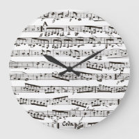 Black and white musical notes