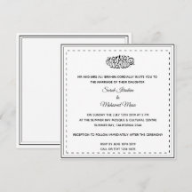 Black and White Muslim wedding
