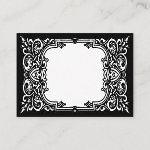 Black and White Name Place Cards