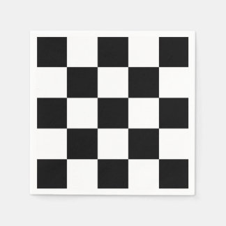 Black and white napkin