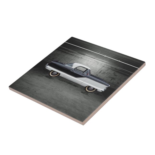 Black and White Nash Metropolitan Tile (Side)